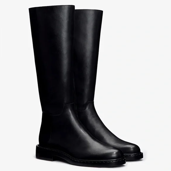 Reformation Black Combat & Moto Boots - Picture 1 of 3